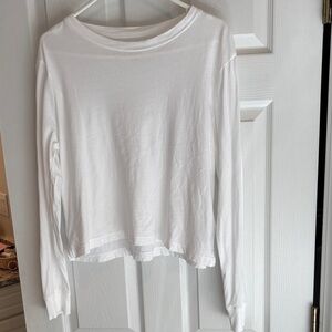 J Crew Classic White Long-Sleeve Women's t shirt